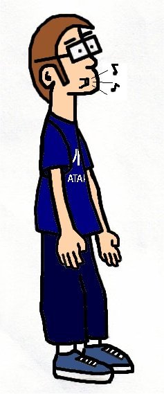 Cartoon me, complete with Atari shirt.