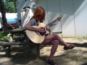Woo hoo, I love my acoustic guitar.