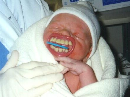 Don't worry - it's just a pacifier. :)
