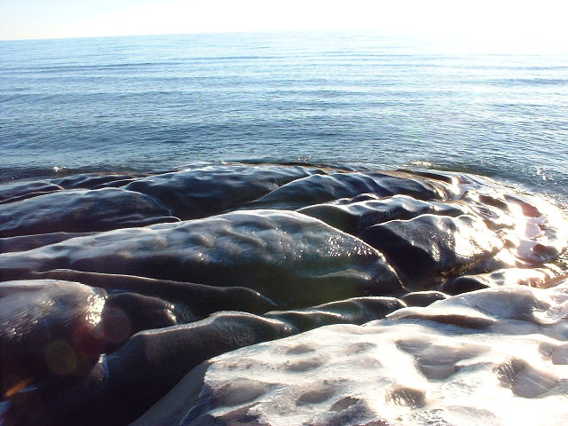 glacier-carved rock